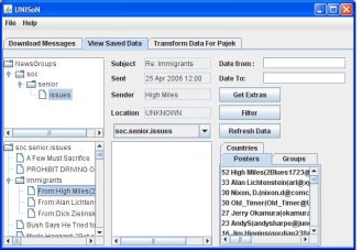 The saved message panel on Windows